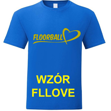 KOSZULKA Z NADRUKIEM NIEBIESKA