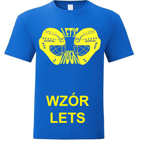 KOSZULKA Z NADRUKIEM NIEBIESKA