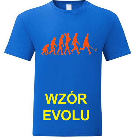 KOSZULKA Z NADRUKIEM NIEBIESKA