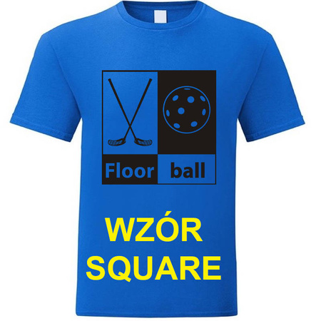 KOSZULKA Z NADRUKIEM NIEBIESKA