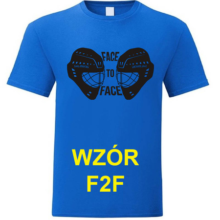 KOSZULKA Z NADRUKIEM NIEBIESKA