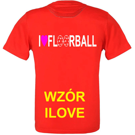 KOSZULKA Z NADRUKIEM CZERWONA