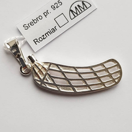 ŁOPATKA SREBRNA WISIOREK 3,3CM