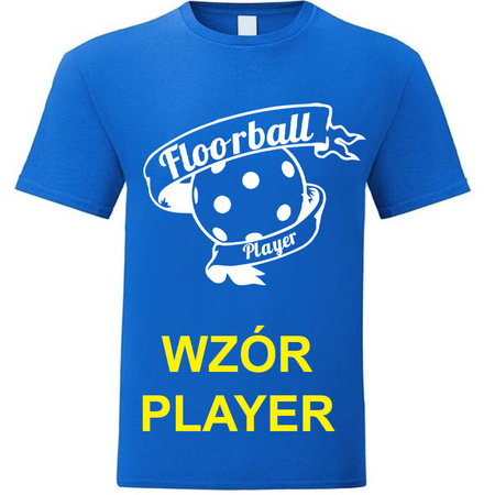 KOSZULKA Z NADRUKIEM NIEBIESKA