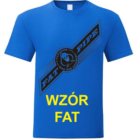 KOSZULKA Z NADRUKIEM NIEBIESKA