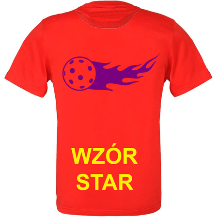 KOSZULKA Z NADRUKIEM CZERWONA