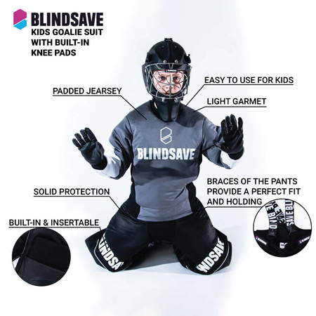 SPODNIE BRAMKARSKIE BLINDSAVE Z OCHRANIACZAMI KOLAN