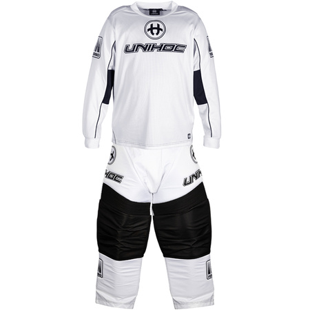 ZESTAW BRAMKARSKI UNIHOC INFERNO ALL WHITE