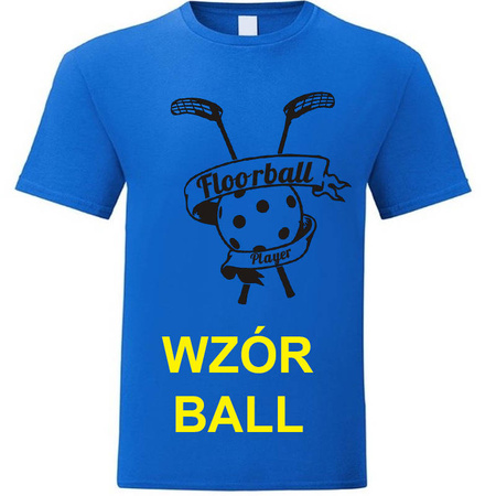 KOSZULKA Z NADRUKIEM NIEBIESKA